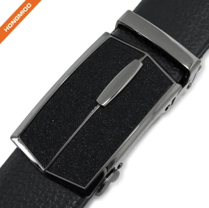 Quick Release Automatic Buckle Faux Leather Mens Daily Belt