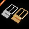 Men Full Grain Leather Brass Buckle Belt Custom Logo
