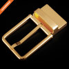Men Full Grain Leather Brass Buckle Belt Custom Logo
