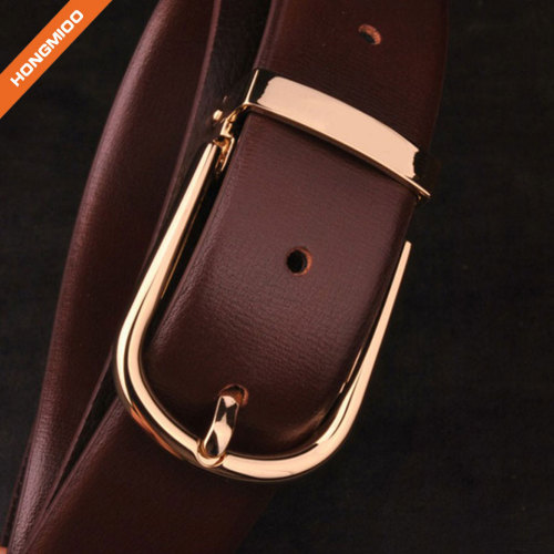 Business Men Top Grain Leather Reversible Buckle Belt