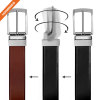 Classic Fashion Men's Top Grain Leather Reversible Belt