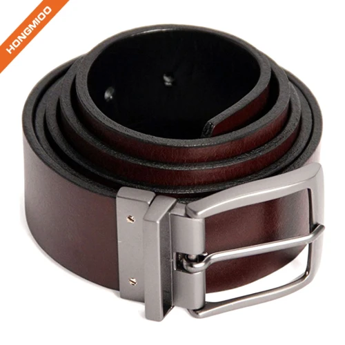 Hongmioo Offer Rotated Buckle Belt For Men Reversible Leather