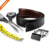 Men's Elegant Nickle Buckle Full Grain Leather Belt