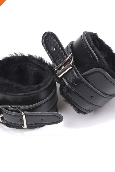 PU Leather Hand Ankle Bound Restraints Costume Bondage Slave Toys Tools Sexy Hand Cuffs