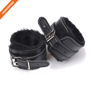 PU Leather Hand Ankle Bound Restraints Costume Bondage Slave Toys Tools Sexy Hand Cuffs