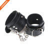 Black Fake Fur HandCuffs Ankle Chains for Bachelorette Party Stag