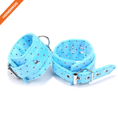 Soft PU Leather Sexy Handcuffs Set for Couple Adult Sex Play