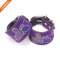 Artificial Leather Handcuffs Metal Lock Sexy Set With Rhinestone Butterfly
