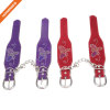 Artificial Leather Handcuffs Metal Lock Sexy Set With Rhinestone Butterfly