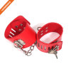 PU Leather Handcuffs Metal Lock With Key Couple Sexy Play Accessory