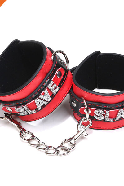 SM Slave Hand Restrain Belt Popular Artificial Leather Handcuffs