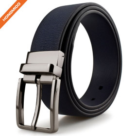 Eco-friendly Men Pu Leather Double Color Reversible Belt