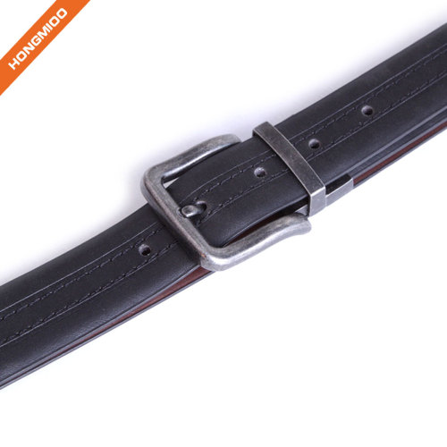 All-match Zinc Alloy Reversible Pin Buckle Belt With Private Label