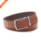 Brown Men Reversible Buckle Formal Business Belt