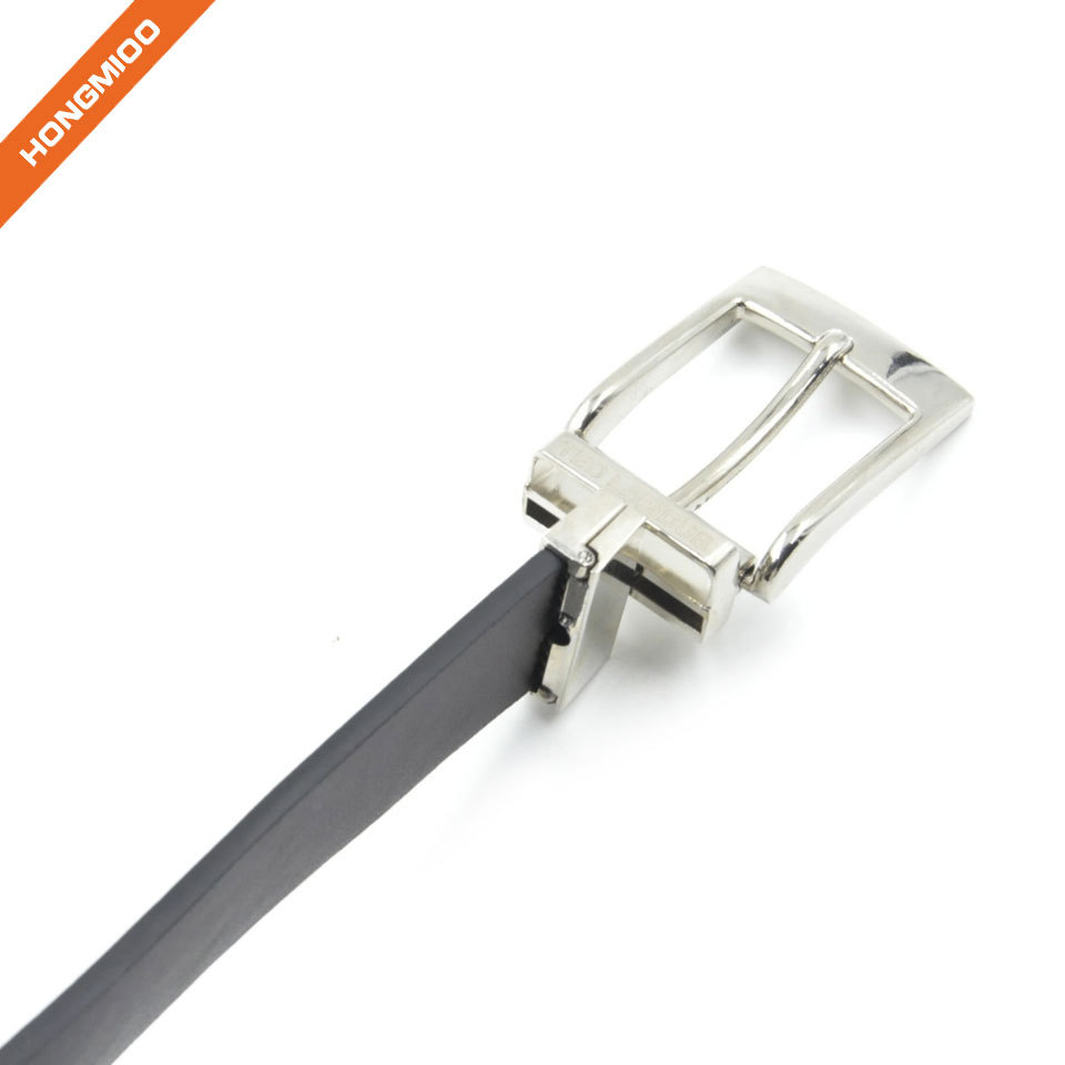 Hongmioo Pu Double-side Rotated Buckle Men Belt detail