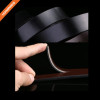 Black Imitation Leather Reversible Pin Buckle Belt Men