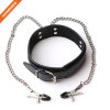 Metal Adjustable Clamps Leather Collars Chains Dress Accessories