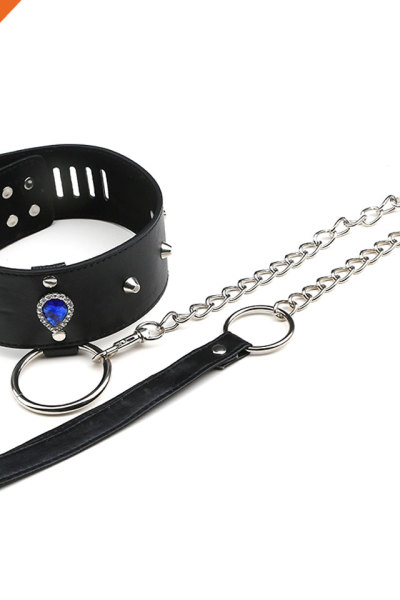Adjustable Leather Neck Collar Choker Sexy Necklace Women Favorite SM Tool