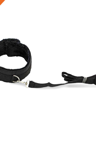 Premium Faux Leather Lockable Neck Collar and Leash