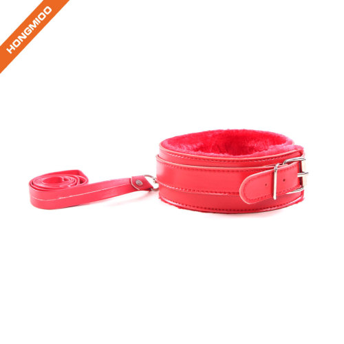 High quality wholesale sex toy PU leather SM set adjustable neck collar