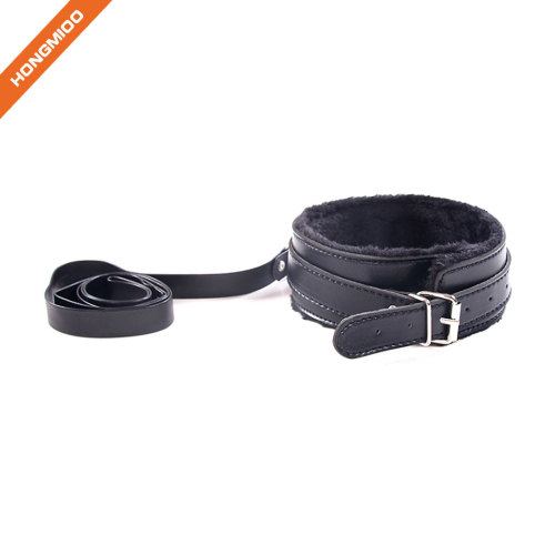 High quality wholesale sex toy PU leather SM set adjustable neck collar