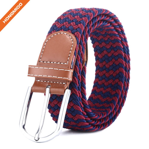 Comfortable Soft Mix Color Sport Belts Polyester Nylon Fabric Braided Belts