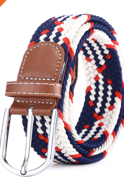 Promotional Online Shopping Comfortable Soft Stretch Polyester Nylon Fabric Braided Belts