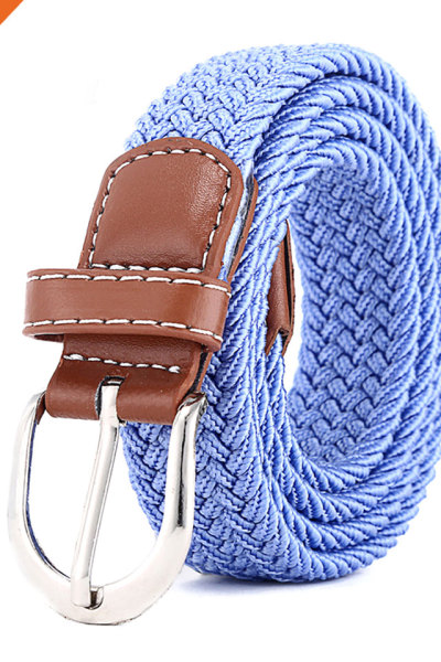 Comfortable Soft Stretch Woven Sport Belts Polyester Nylon Fabric Braided Belts