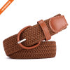 Canvas Web Belts for Women Adjustable Multi-color Hole Buckle Belt Leisure Strap