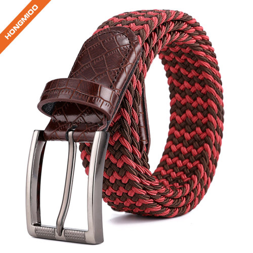 Custom Elastic Braided Golf Belt with Metal Buckle | OEM