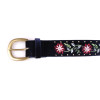 Ethnic Style Pu Embroidery Retro Belt With Rivets
