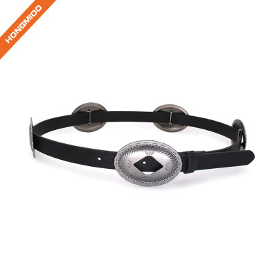 Ladies Decoration Carved Waist Belt Leather Belt For Jeans Pants Wide Belt for Ladies