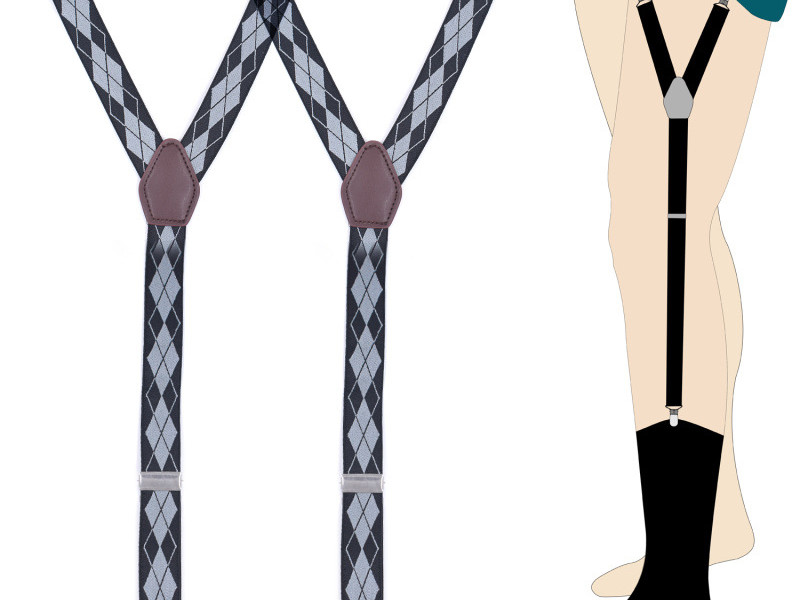 Non-slip OEM elastic shirt garters