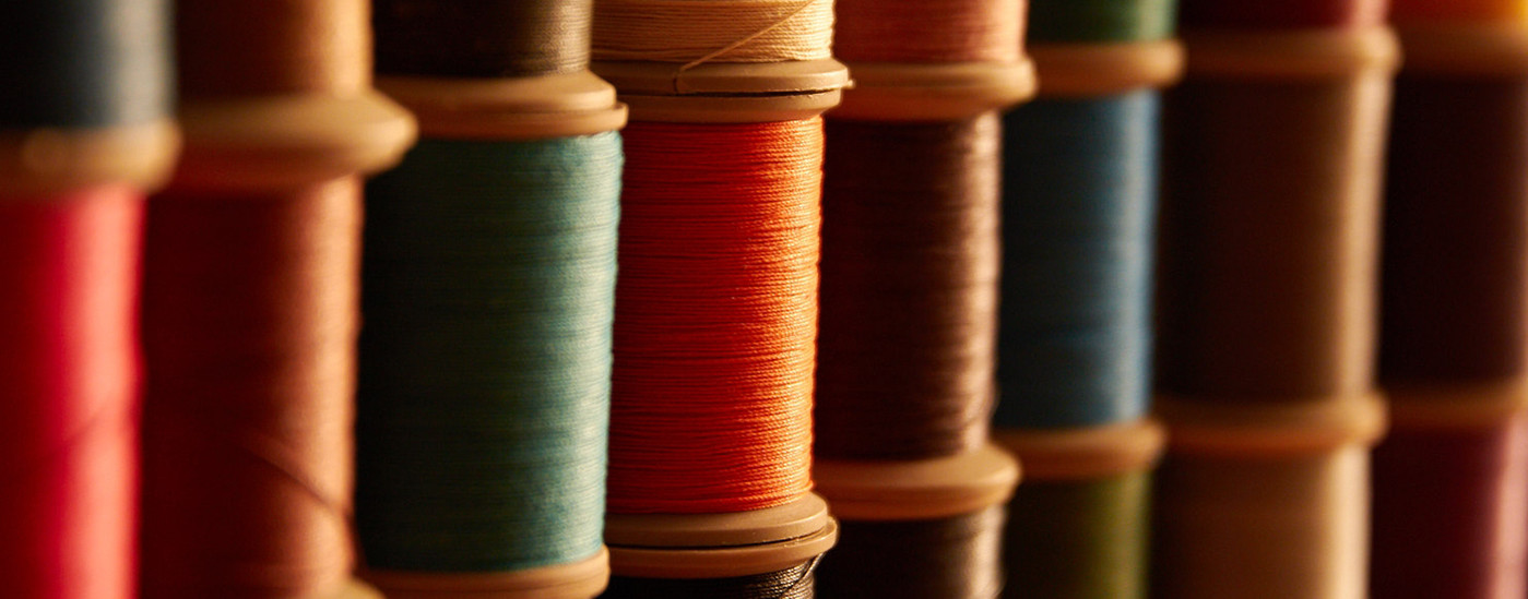 Sewing thread of various colors