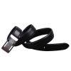 Men's Leather Automatic Buckle Personality Plate Buckle Belt