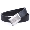 Zinc Alloy Buckle Belt Plate Buckle Cowhide Leather Belt For Men
