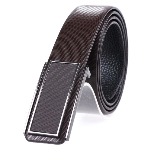 Business Belt With Metal Buckle Men Leisure Top Leather Belt