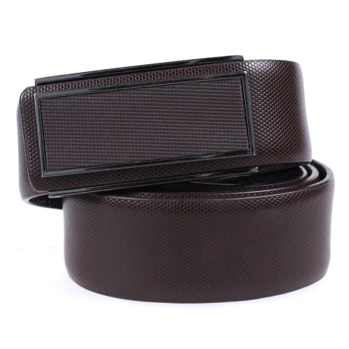 Business Belt With Metal Buckle Men Leisure Top Leather Belt