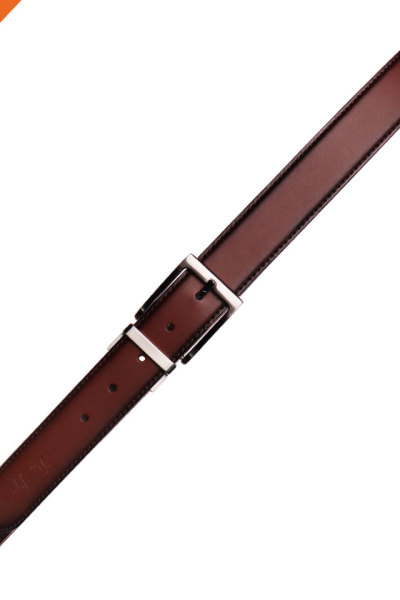 Hongmioo Formal Style Mens Reversible Pin Buckle Leather Belt