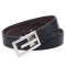 Fashion Zink Alloy Plate Buckle Belt Genuine Leather Belt For Men