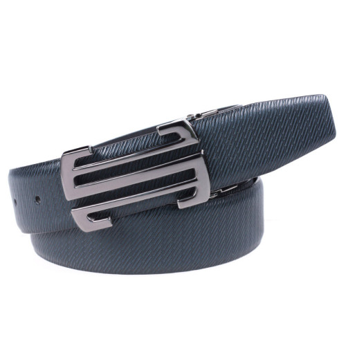 Slide Buckle Leather Belt Business Belt For Men