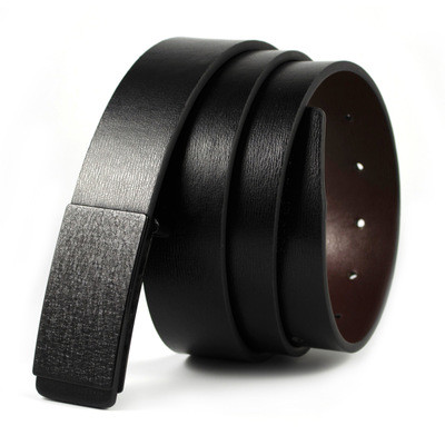 Pu Belt With Plate Buckle Leisure Belt Men Belt