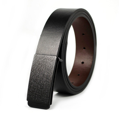Pu Belt With Plate Buckle Leisure Belt Men Belt side