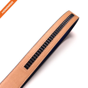 Factory Custom Your Own Belt Smooth Texture Automatic Split Leather Belt for Men