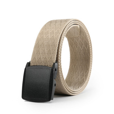 Men's Nylon Belt New Style Jeans Belt With Plastic Buckle