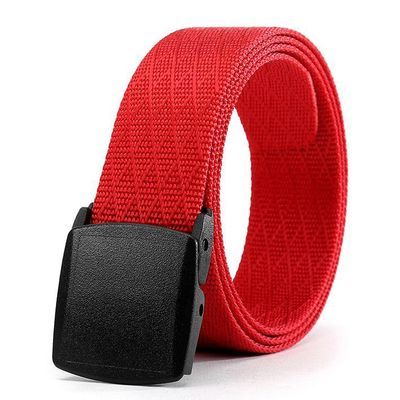 Men's Nylon Belt New Style Jeans Belt With Plastic Buckle