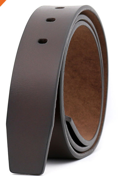 Hongmioo Retro Male Split Leather Waist Belt Strap without Pin Buckle