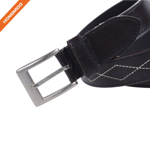 Hongmioo Pin Buckle Adjustable Men Pu Belt