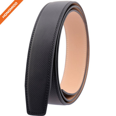 Hongmioo Custom Mens Automatic PU Leather Belt Strap with No Buckle