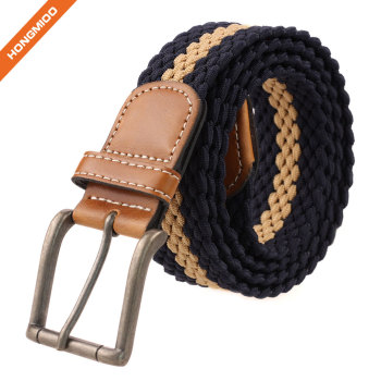 Hongmioo Stretch Belt Polyester Braided Belt With Pin Buckle For Boys